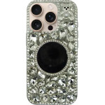 Vivid Diamond Case With Mirror Apple Iphone 16 Pro Silver - (CS-FSHN-1-2409001)