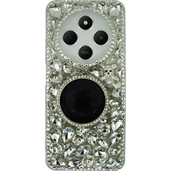 Vivid Diamond Case With Mirror Redmi 14C 4G Silver - (CS-FSHN-1-2409003)