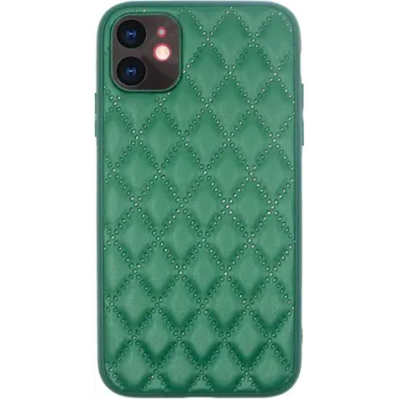 Vivid Diamond Shape Pu Leather Case Apple Iphone 11 Green - (CS-Sp Case 2-2403001)
