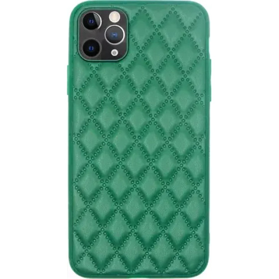 Vivid Diamond Shape Pu Leather Case Apple Iphone 11 Pro Max Green - (CS-Sp Case 2-2403003)