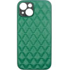 Vivid Diamond Shape Pu Leather Case Apple Iphone 14 Green - (CS-Sp Case 2-2403006)