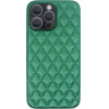 Vivid Diamond Shape Pu Leather Case Apple Iphone 14 Pro Green - (CS-Sp Case 2-2403007)