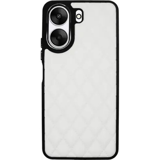 Vivid Diamond Shape Pu Leather Case Redmi 13C White - (CS-Sp Case 1-2403001)
