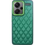 Vivid Diamond Shape Pu Leather Case Redmi Note 13 Pro+ 5G Green - (CS-Sp Case 3-2403001)