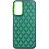 Vivid Diamond Shape Pu Leather Case Samsung Galaxy A14 4G/5G Green - (CS-Sp Case 3-2403002)