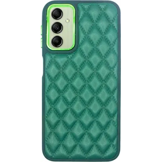 Vivid Diamond Shape Pu Leather Case Samsung Galaxy A14 4G/5G Green - (CS-Sp Case 3-2403002)