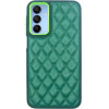 Vivid Diamond Shape Pu Leather Case Samsung Galaxy A15 4G/5G Green - (CS-Sp Case 3-2403003)