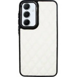 Vivid Diamond Shape Pu Leather Case Samsung Galaxy A55 5G White - (CS-Sp Case 1-2403005)