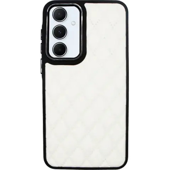 Vivid Diamond Shape Pu Leather Case Samsung Galaxy A55 5G White - (CS-Sp Case 1-2403005)