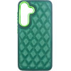 Vivid Diamond Shape Pu Leather Case Samsung Galaxy S24 Green - (CS-Sp Case 3-2403005)