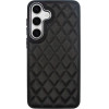 Vivid Diamond Shape Pu Leather Case Samsung Galaxy S24+ Black - (CS-Sp Case 4-2403002)