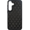 Vivid Diamond Shape Pu Leather Case Samsung Galaxy S24+ Black - (CS-Sp Case 4-2403002)