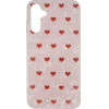 Vivid Heart Glitter Case Samsung Galaxy A15 4G/5G Clear/Red - (CS-Offc Case 5-2403002)
