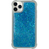 Vivid Liquid Glitter Case Apple Iphone 11 Pro Max Blue - (CS-Fshn GLT-2403002)
