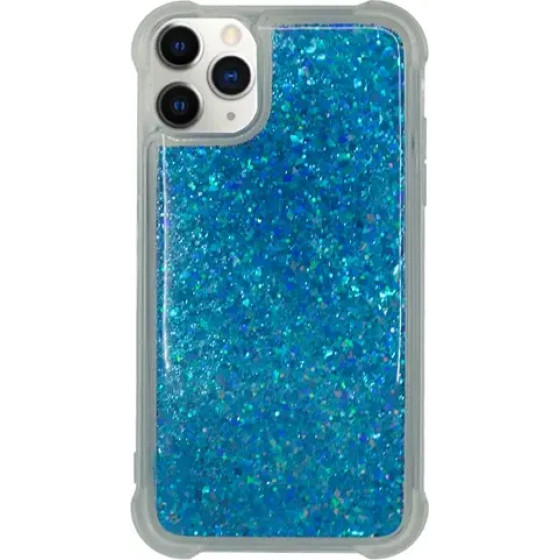 Vivid Liquid Glitter Case Apple Iphone 11 Pro Max Blue - (CS-Fshn GLT-2403002)
