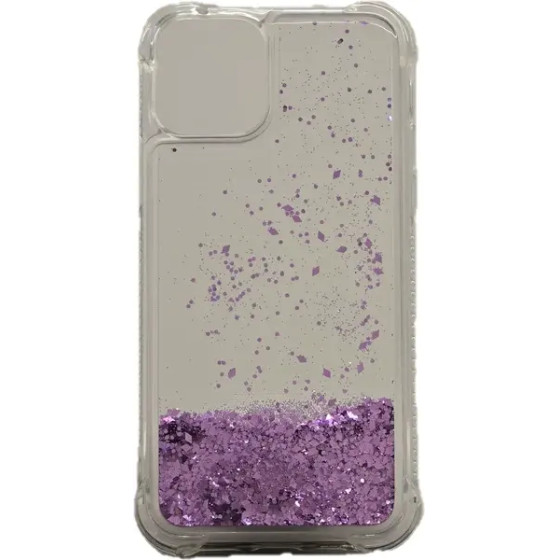 Vivid Liquid Glitter Case Apple Iphone 11 Pro Purple - (CS-Fshn Glt 1-2403001)
