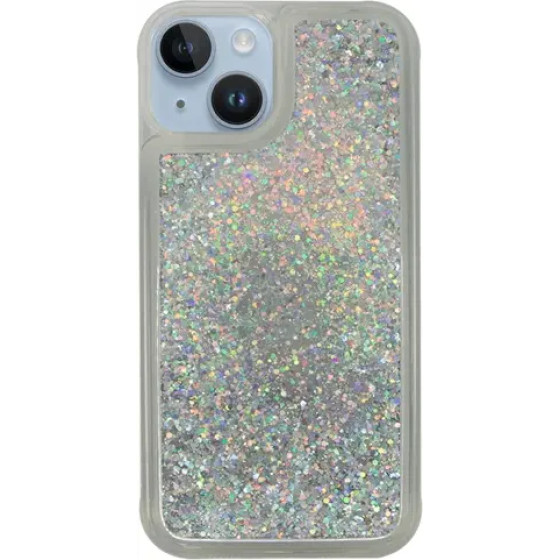 Vivid Liquid Glitter Case Apple Iphone 14 Silver - (CS-Fshn Glt 2-2403002)