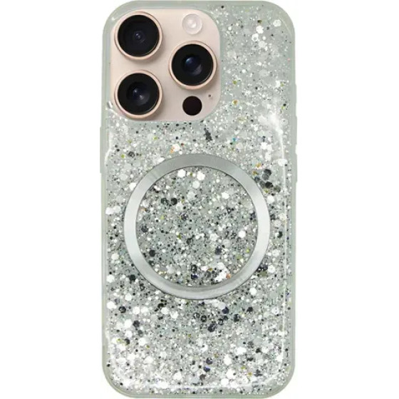 Vivid Magsafe Glitter Case Apple Iphone 16 Pro Silver - (CS-Mgs Glt 1-2409002)