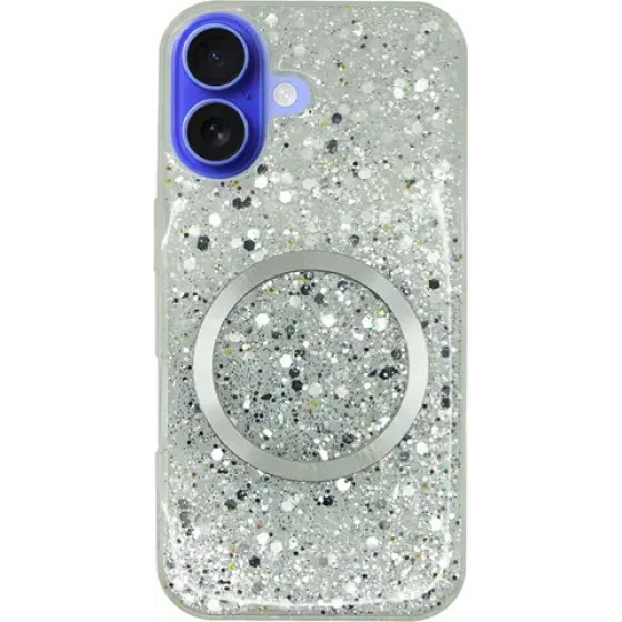 Vivid Magsafe Glitter Case Apple Iphone 16 Silver - (CS-Mgs Glt 1-2409001)