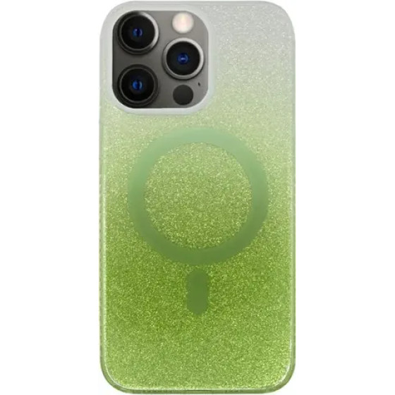 Vivid Magsafe Glitter Shine Case Apple Iphone 12/12 Pro Green - (CS-Fshn Glt 13-2403001)