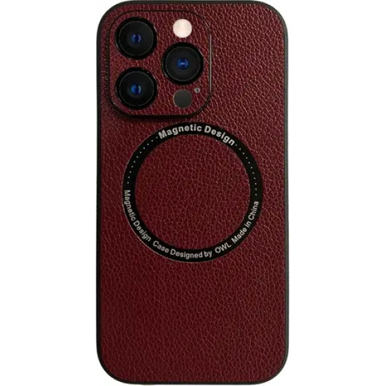 Vivid Magsafe Leather Case Apple Iphone 12 Purple - (CS-Mgs ELG-2403001)