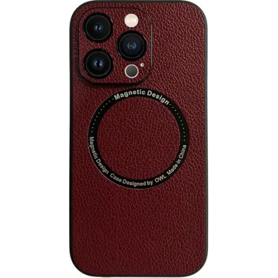 Vivid Magsafe Leather Case Apple Iphone 13 Pro Purple - (CS-Mgs ELG-2403004)