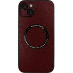 Vivid Magsafe Leather Case Apple Iphone 15 Plus Purple - (CS-Mgs ELG-2403010)