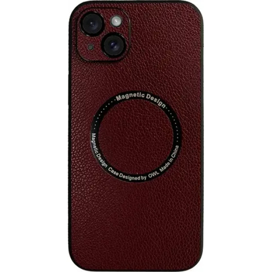 Vivid Magsafe Leather Case Apple Iphone 15 Plus Purple - (CS-Mgs ELG-2403010)
