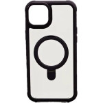 Vivid Magsafe Ring Stand Case Apple Iphone 15 Plus Transparent/Purple - (CS-Mgs TR-2403003)