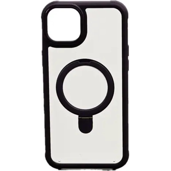 Vivid Magsafe Ring Stand Case Apple Iphone 15 Pro Max Transparent/Purple - (CS-Mgs TR-2403004)
