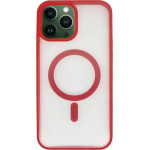 Vivid Magsafe Silicone Case Apple Iphone 13 Pro Max Transparent/Red - (CS-Mgs Tr 4-2403004)
