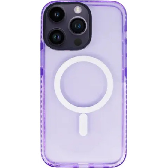 Vivid Magsafe Silicone Case Apple Iphone 14 Pro Max Purple - (CS-Mgs Tr 2-2403007)