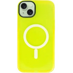Vivid Magsafe Silicone Case Apple Iphone 15 Plus Yellow - (CS-Mgs Tr 3-2403006)