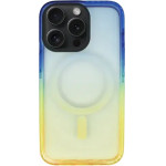 Vivid Magsafe Silicone Case Apple Iphone 15 Pro Blue/Orange - (CS-Mgs Tr 5-2403004)