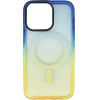 Vivid Magsafe Silicone Case Apple Iphone 15 Pro Blue/Orange - (CS-Mgs Tr 5-2403004)