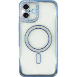 Vivid Magsafe Strass And Glitter Case Apple Iphone 16 Plus Transparent - (CS-Mgs TR- 2409004)