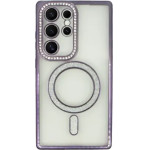 Vivid Magsafe Strass And Glitter Case Samsung Galaxy S24 Ultra Purple - (CS-Mgs Tr 1-2403011)