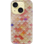 Vivid Mermaid Scale Silicone Case Apple Iphone 15 Pink - (CS-Fshn BLK-2403001)