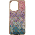 Vivid Mermaid Scale Silicone Case Redmi 13C Colorful - (CS-Fshn Blk 1-2403001)