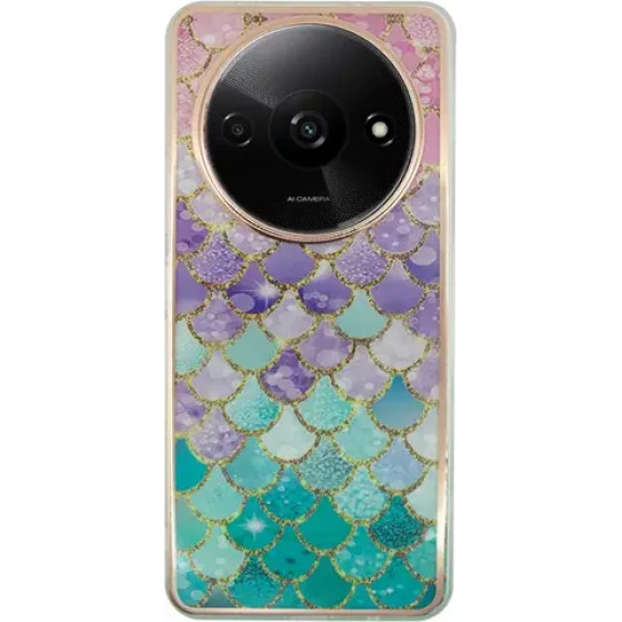 Vivid Mermaid Scale Silicone Case Redmi A3 Colorful - (CS-Fshn Blk 1-2403002)