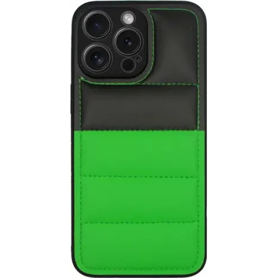 Vivid Puffer Back Cover Apple Iphone 15 Pro Green/Black - (CS-Nf Case 1-2403002)