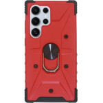 Vivid Ring Rugged Armor Case Samsung Galaxy S24 Ultra Red - (CS-CS-Rag Case 6-2403006)