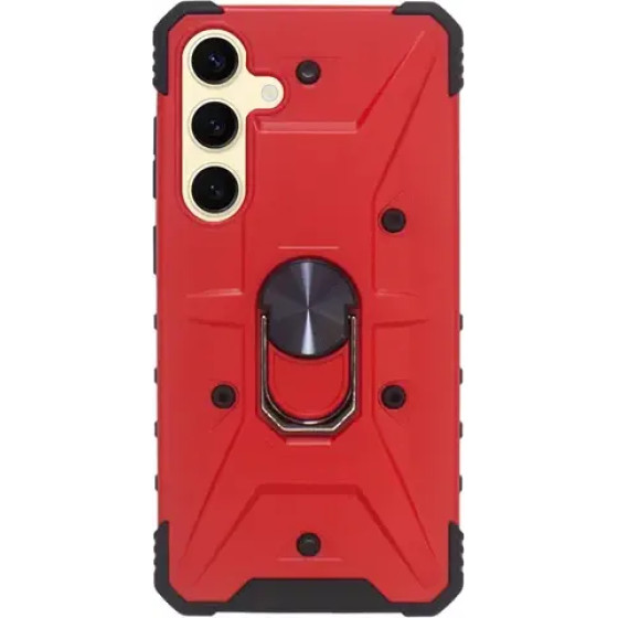 Vivid Ring Rugged Armor Case Samsung Galaxy S24+ Red - (CS-CS-Rag Case 6-2403005)