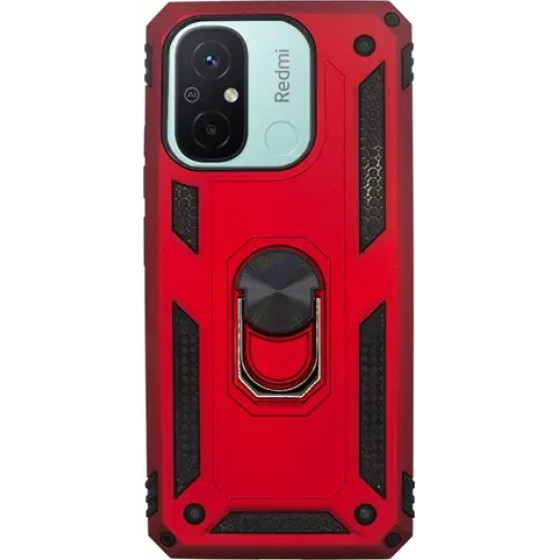 Vivid Ring Rugged Armor Case Xiaomi Redmi 12C Red - (CS-Rag Case 5-2403007)