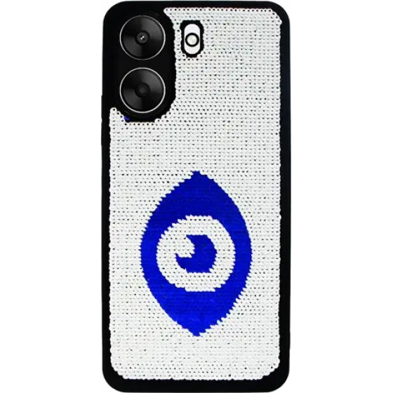 Vivid Sequin Case Redmi 13C Silver/Blue - (CS-Fshn Glt 9-2403009)