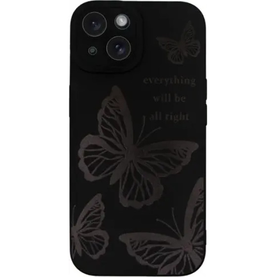 Vivid Silicone Case Apple Iphone 15 Butterfly - (CS-BURF-2403010)
