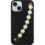 Vivid Silicone Case Pearl Chain Apple Iphone 15 Black - (CS-Sp Case 5-2403003)