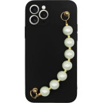 Vivid Silicone Case Pearl Chain Apple Iphone 15 Pro Black - (CS-Sp Case 5-2403004)