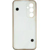 Vivid Silicone Case Pearl Chain Holder Samsung Galaxy A55 5G White/Gold - (CS-Fshn HLD-2403012)