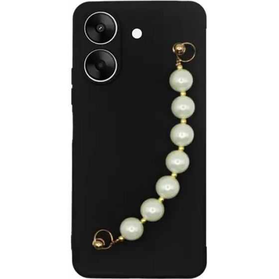 Vivid Silicone Case Pearl Chain Redmi 13C Black - (CS-Sp Case 5-2403006)